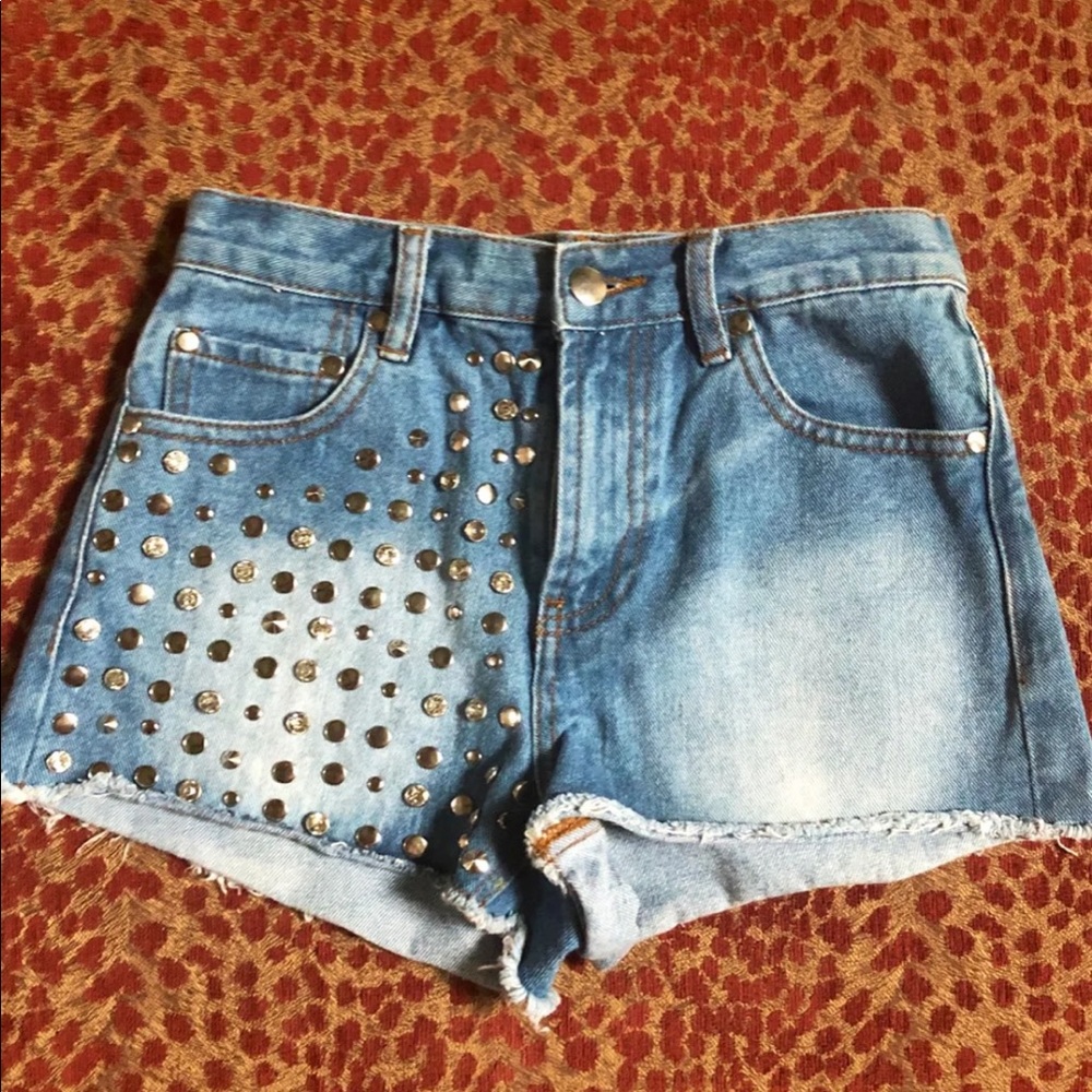 Bling high waisted shorts